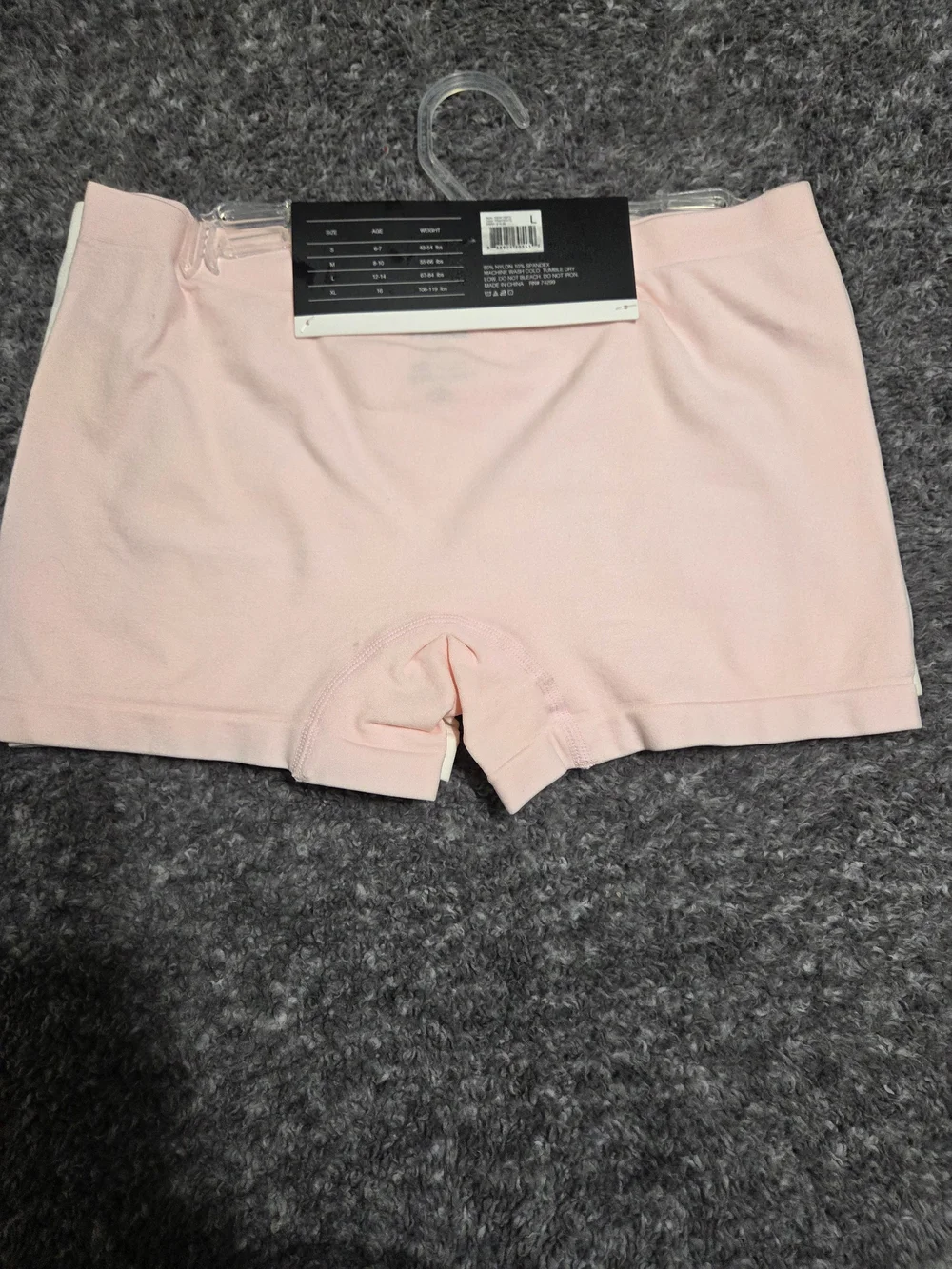 DKNY Girls Cream & Light Pink Cotton Blend Underwear Shorts - 2-Pack